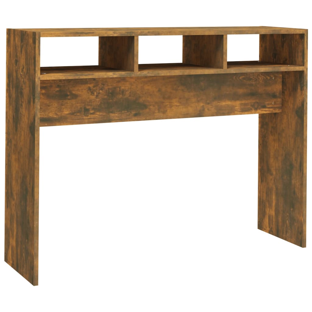 Console Table Smoked Oak 105x30x80 cm Engineered Wood